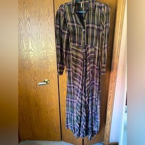 Free People Sadie Plaid Maxi Dress